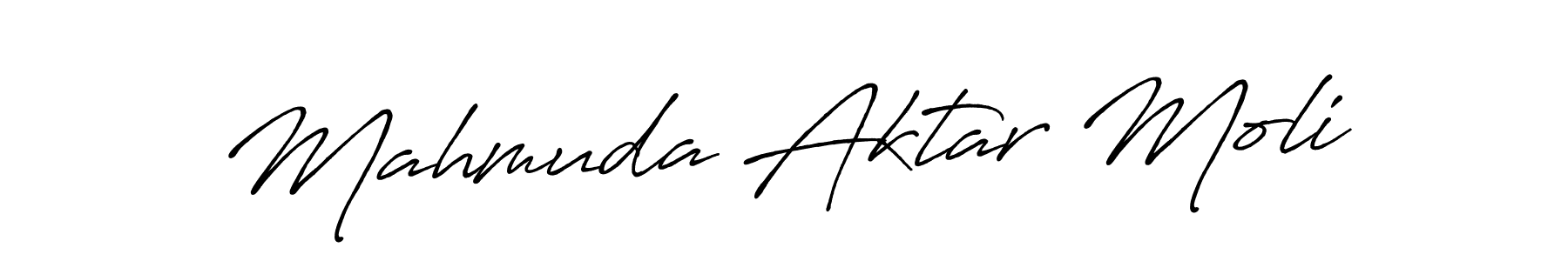 The best way (Antro_Vectra_Bolder) to make a short signature is to pick only two or three words in your name. The name Mahmuda Aktar Moli include a total of six letters. For converting this name. Mahmuda Aktar Moli signature style 7 images and pictures png