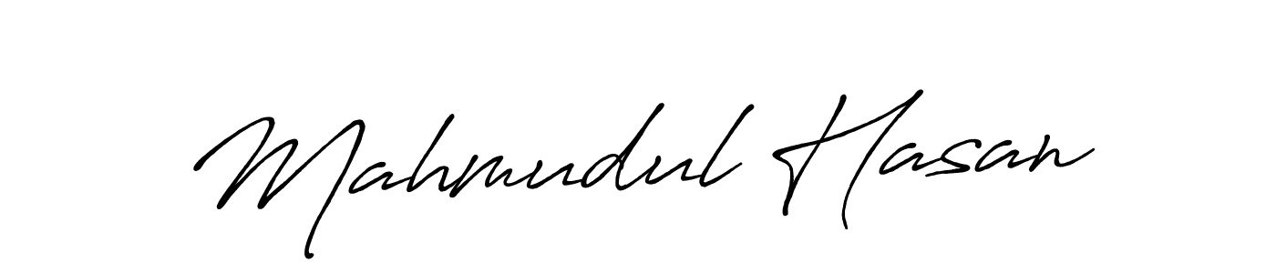 Create a beautiful signature design for name Mahmudul Hasan. With this signature (Antro_Vectra_Bolder) fonts, you can make a handwritten signature for free. Mahmudul Hasan signature style 7 images and pictures png