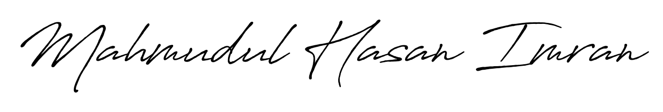 Create a personalized artistic stamp with Mahmudul Hasan Imran in Antro_Vectra_Bolder font. Perfect for visual artists, designers, and influencers. Mahmudul Hasan Imran signature style 7 images and pictures png