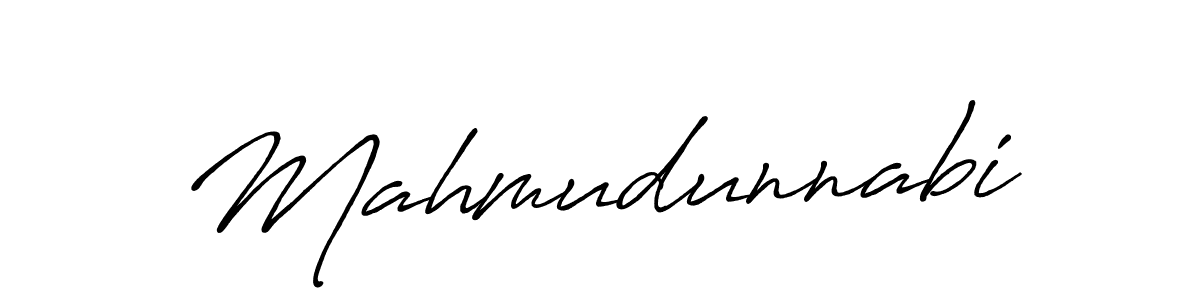 Make a beautiful signature design for name Mahmudunnabi. With this signature (Antro_Vectra_Bolder) style, you can create a handwritten signature for free. Mahmudunnabi signature style 7 images and pictures png