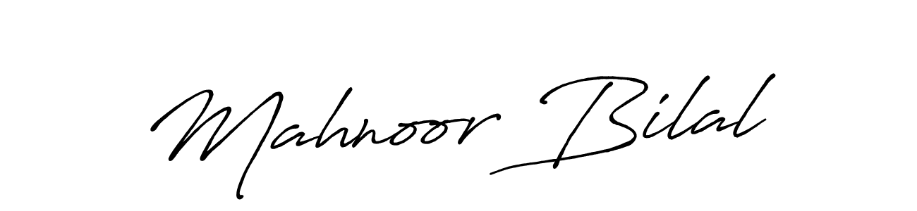 Mahnoor Bilal stylish signature style. Best Handwritten Sign (Antro_Vectra_Bolder) for my name. Handwritten Signature Collection Ideas for my name Mahnoor Bilal. Mahnoor Bilal signature style 7 images and pictures png