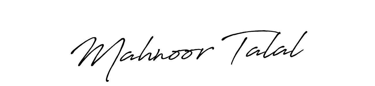 Similarly Antro_Vectra_Bolder is the best handwritten signature design. Signature creator online .You can use it as an online autograph creator for name Mahnoor Talal. Mahnoor Talal signature style 7 images and pictures png