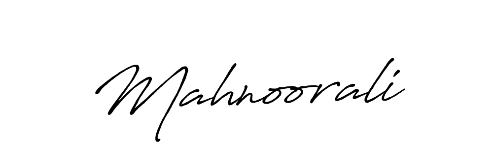 Use a signature maker to create a handwritten signature online. With this signature software, you can design (Antro_Vectra_Bolder) your own signature for name Mahnoorali. Mahnoorali signature style 7 images and pictures png