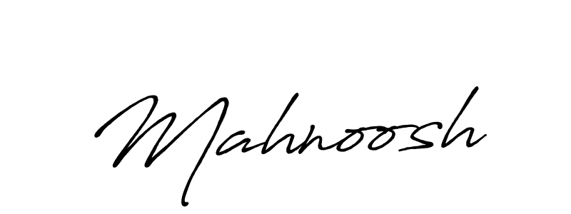 Design your own signature with our free online signature maker. With this signature software, you can create a handwritten (Antro_Vectra_Bolder) signature for name Mahnoosh. Mahnoosh signature style 7 images and pictures png