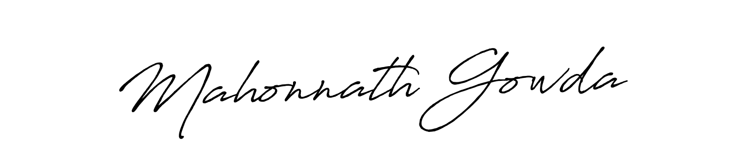 This is the best signature style for the Mahonnath Gowda name. Also you like these signature font (Antro_Vectra_Bolder). Mix name signature. Mahonnath Gowda signature style 7 images and pictures png