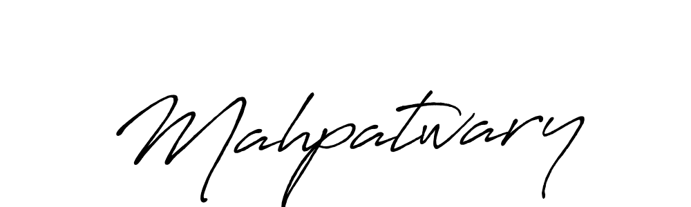 How to make Mahpatwary signature? Antro_Vectra_Bolder is a professional autograph style. Create handwritten signature for Mahpatwary name. Mahpatwary signature style 7 images and pictures png