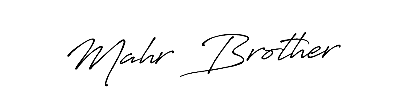 It looks lik you need a new signature style for name Mahr  Brother. Design unique handwritten (Antro_Vectra_Bolder) signature with our free signature maker in just a few clicks. Mahr  Brother signature style 7 images and pictures png
