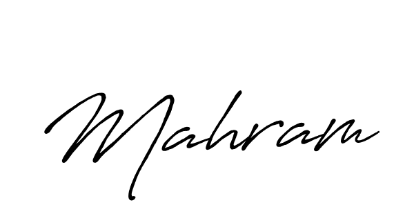 Design your own signature with our free online signature maker. With this signature software, you can create a handwritten (Antro_Vectra_Bolder) signature for name Mahram. Mahram signature style 7 images and pictures png