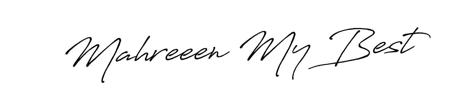 The best way (Antro_Vectra_Bolder) to make a short signature is to pick only two or three words in your name. The name Mahreeen My Best include a total of six letters. For converting this name. Mahreeen My Best signature style 7 images and pictures png