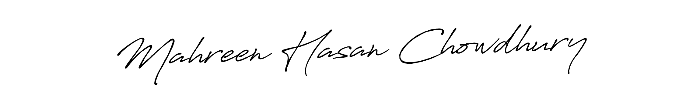 Make a beautiful signature design for name Mahreen Hasan Chowdhury. Use this online signature maker to create a handwritten signature for free. Mahreen Hasan Chowdhury signature style 7 images and pictures png