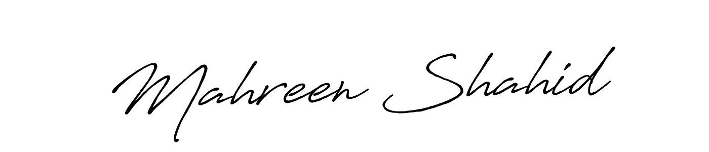 Also You can easily find your signature by using the search form. We will create Mahreen Shahid name handwritten signature images for you free of cost using Antro_Vectra_Bolder sign style. Mahreen Shahid signature style 7 images and pictures png