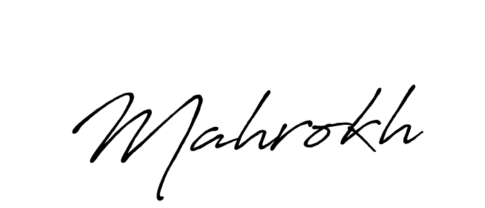 Create a beautiful signature design for name Mahrokh. With this signature (Antro_Vectra_Bolder) fonts, you can make a handwritten signature for free. Mahrokh signature style 7 images and pictures png