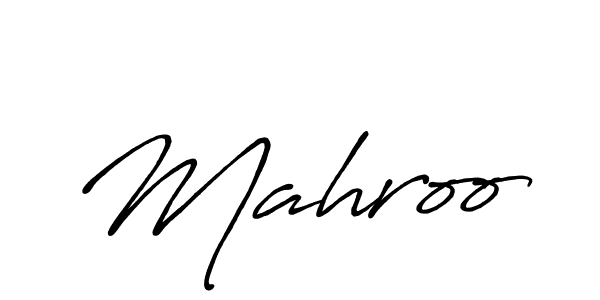 How to make Mahroo signature? Antro_Vectra_Bolder is a professional autograph style. Create handwritten signature for Mahroo name. Mahroo signature style 7 images and pictures png