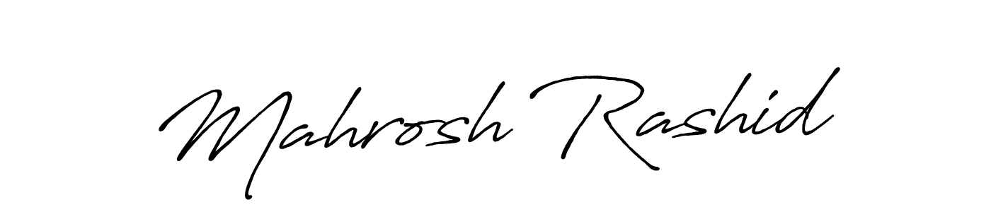 Mahrosh Rashid stylish signature style. Best Handwritten Sign (Antro_Vectra_Bolder) for my name. Handwritten Signature Collection Ideas for my name Mahrosh Rashid. Mahrosh Rashid signature style 7 images and pictures png