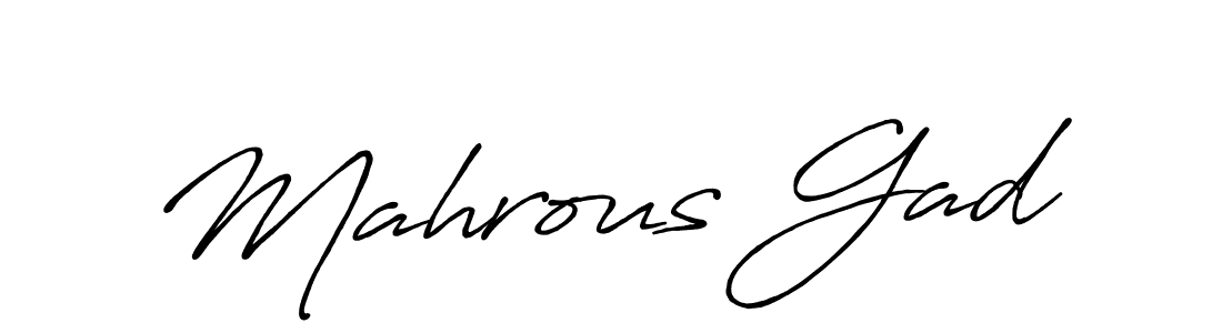 if you are searching for the best signature style for your name Mahrous Gad. so please give up your signature search. here we have designed multiple signature styles  using Antro_Vectra_Bolder. Mahrous Gad signature style 7 images and pictures png