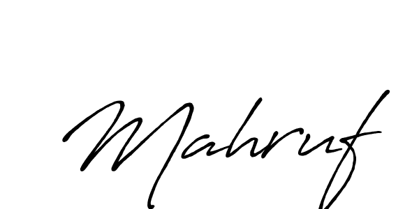 Design your own signature with our free online signature maker. With this signature software, you can create a handwritten (Antro_Vectra_Bolder) signature for name Mahruf. Mahruf signature style 7 images and pictures png