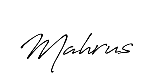 Mahrus stylish signature style. Best Handwritten Sign (Antro_Vectra_Bolder) for my name. Handwritten Signature Collection Ideas for my name Mahrus. Mahrus signature style 7 images and pictures png