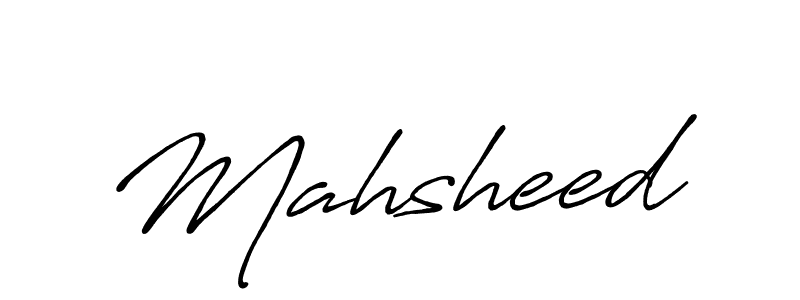 Mahsheed stylish signature style. Best Handwritten Sign (Antro_Vectra_Bolder) for my name. Handwritten Signature Collection Ideas for my name Mahsheed. Mahsheed signature style 7 images and pictures png