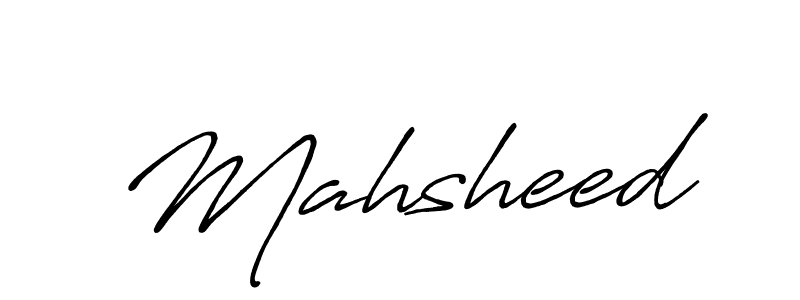 Mahsheed stylish signature style. Best Handwritten Sign (Antro_Vectra_Bolder) for my name. Handwritten Signature Collection Ideas for my name Mahsheed. Mahsheed signature style 7 images and pictures png