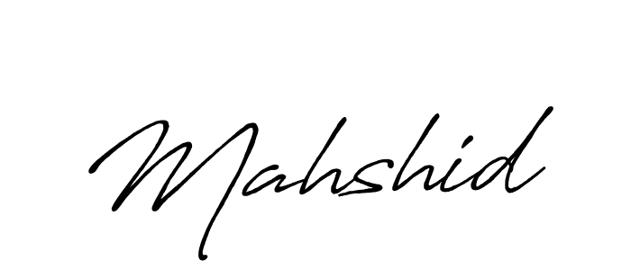 How to make Mahshid name signature. Use Antro_Vectra_Bolder style for creating short signs online. This is the latest handwritten sign. Mahshid signature style 7 images and pictures png