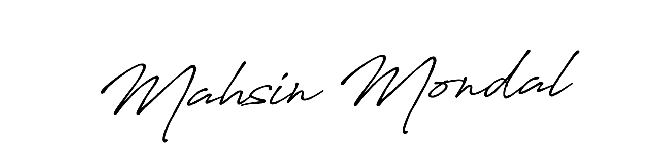 Also You can easily find your signature by using the search form. We will create Mahsin Mondal name handwritten signature images for you free of cost using Antro_Vectra_Bolder sign style. Mahsin Mondal signature style 7 images and pictures png