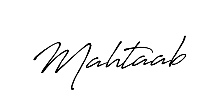How to make Mahtaab name signature. Use Antro_Vectra_Bolder style for creating short signs online. This is the latest handwritten sign. Mahtaab signature style 7 images and pictures png