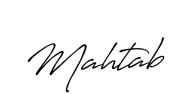 Create a beautiful signature design for name Mahtab. With this signature (Antro_Vectra_Bolder) fonts, you can make a handwritten signature for free. Mahtab signature style 7 images and pictures png