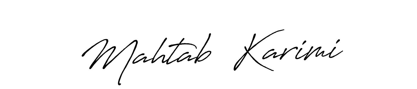 if you are searching for the best signature style for your name Mahtab  Karimi. so please give up your signature search. here we have designed multiple signature styles  using Antro_Vectra_Bolder. Mahtab  Karimi signature style 7 images and pictures png