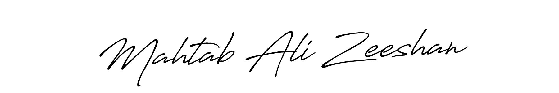 The best way (Antro_Vectra_Bolder) to make a short signature is to pick only two or three words in your name. The name Mahtab Ali Zeeshan include a total of six letters. For converting this name. Mahtab Ali Zeeshan signature style 7 images and pictures png