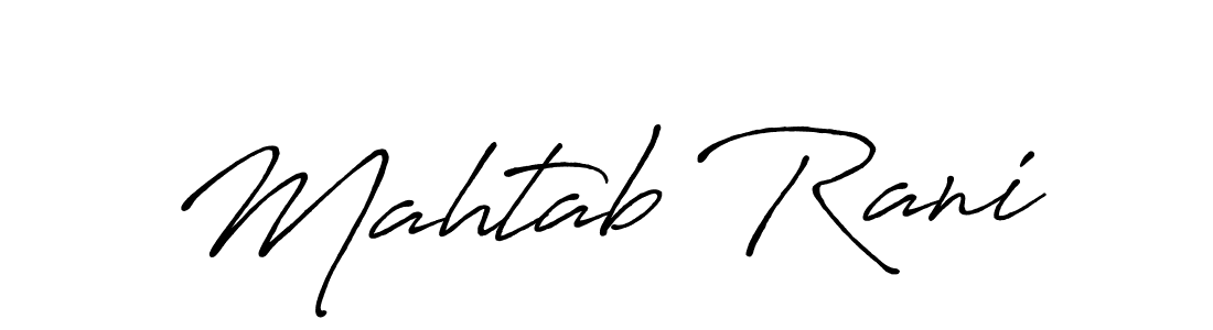 Also we have Mahtab Rani name is the best signature style. Create professional handwritten signature collection using Antro_Vectra_Bolder autograph style. Mahtab Rani signature style 7 images and pictures png