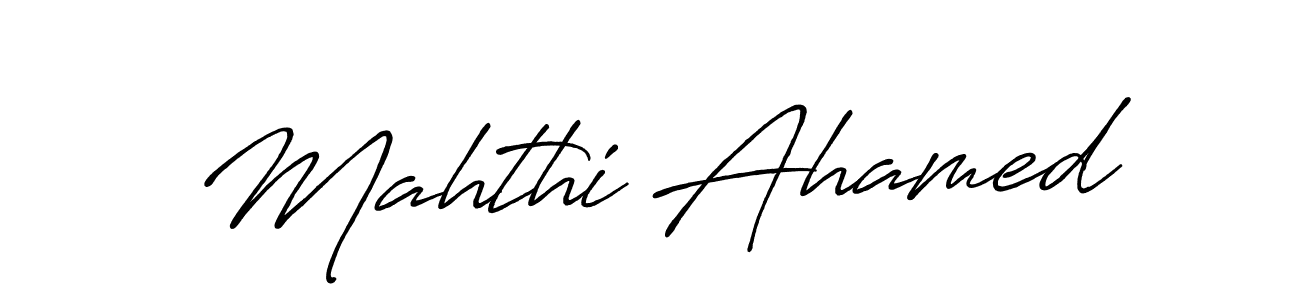 The best way (Antro_Vectra_Bolder) to make a short signature is to pick only two or three words in your name. The name Mahthi Ahamed include a total of six letters. For converting this name. Mahthi Ahamed signature style 7 images and pictures png