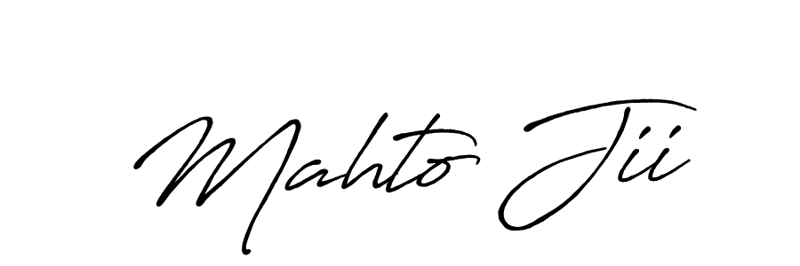 Similarly Antro_Vectra_Bolder is the best handwritten signature design. Signature creator online .You can use it as an online autograph creator for name Mahto Jii. Mahto Jii signature style 7 images and pictures png