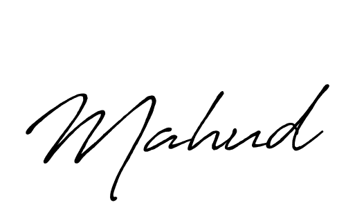 How to make Mahud name signature. Use Antro_Vectra_Bolder style for creating short signs online. This is the latest handwritten sign. Mahud signature style 7 images and pictures png