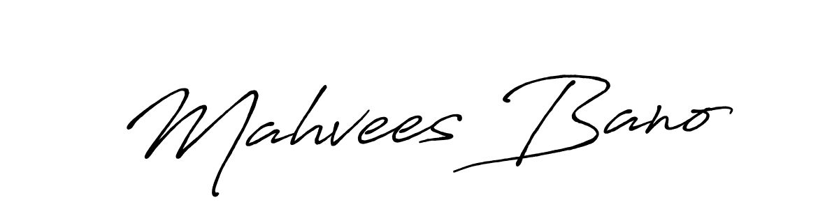 How to make Mahvees Bano signature? Antro_Vectra_Bolder is a professional autograph style. Create handwritten signature for Mahvees Bano name. Mahvees Bano signature style 7 images and pictures png