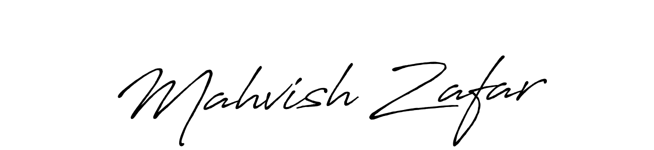 Use a signature maker to create a handwritten signature online. With this signature software, you can design (Antro_Vectra_Bolder) your own signature for name Mahvish Zafar. Mahvish Zafar signature style 7 images and pictures png