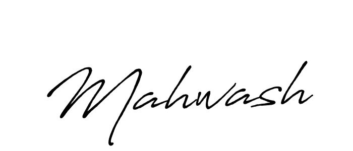 Use a signature maker to create a handwritten signature online. With this signature software, you can design (Antro_Vectra_Bolder) your own signature for name Mahwash. Mahwash signature style 7 images and pictures png