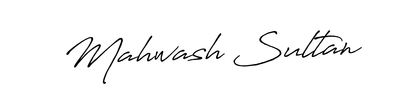 Mahwash Sultan stylish signature style. Best Handwritten Sign (Antro_Vectra_Bolder) for my name. Handwritten Signature Collection Ideas for my name Mahwash Sultan. Mahwash Sultan signature style 7 images and pictures png