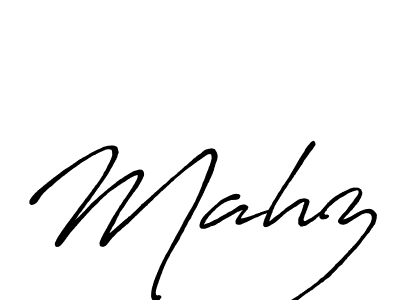 Make a beautiful signature design for name Mahz. With this signature (Antro_Vectra_Bolder) style, you can create a handwritten signature for free. Mahz signature style 7 images and pictures png
