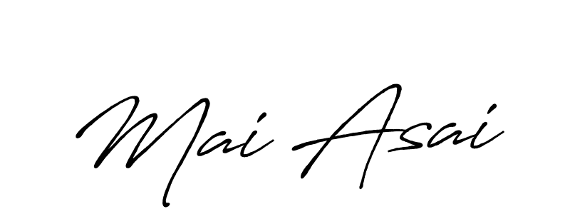 Also we have Mai Asai name is the best signature style. Create professional handwritten signature collection using Antro_Vectra_Bolder autograph style. Mai Asai signature style 7 images and pictures png