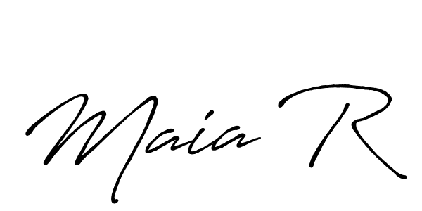 You should practise on your own different ways (Antro_Vectra_Bolder) to write your name (Maia R) in signature. don't let someone else do it for you. Maia R signature style 7 images and pictures png