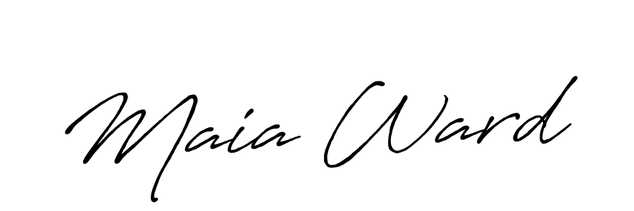 Design your own signature with our free online signature maker. With this signature software, you can create a handwritten (Antro_Vectra_Bolder) signature for name Maia Ward. Maia Ward signature style 7 images and pictures png