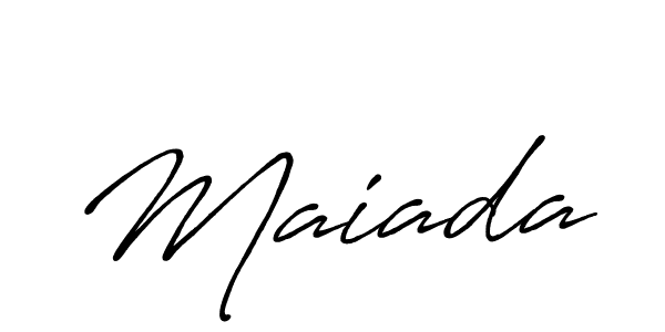 Use a signature maker to create a handwritten signature online. With this signature software, you can design (Antro_Vectra_Bolder) your own signature for name Maiada. Maiada signature style 7 images and pictures png