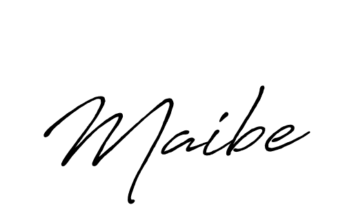 Make a beautiful signature design for name Maibe. With this signature (Antro_Vectra_Bolder) style, you can create a handwritten signature for free. Maibe signature style 7 images and pictures png