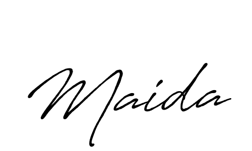 if you are searching for the best signature style for your name Maida. so please give up your signature search. here we have designed multiple signature styles  using Antro_Vectra_Bolder. Maida signature style 7 images and pictures png