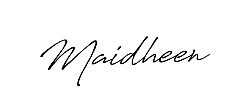 Design your own signature with our free online signature maker. With this signature software, you can create a handwritten (Antro_Vectra_Bolder) signature for name Maidheen. Maidheen signature style 7 images and pictures png