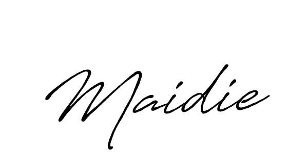 Use a signature maker to create a handwritten signature online. With this signature software, you can design (Antro_Vectra_Bolder) your own signature for name Maidie. Maidie signature style 7 images and pictures png