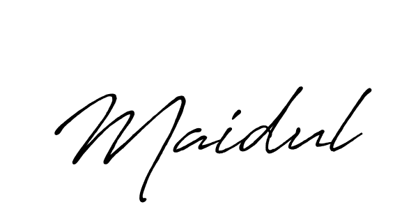 Also You can easily find your signature by using the search form. We will create Maidul name handwritten signature images for you free of cost using Antro_Vectra_Bolder sign style. Maidul signature style 7 images and pictures png