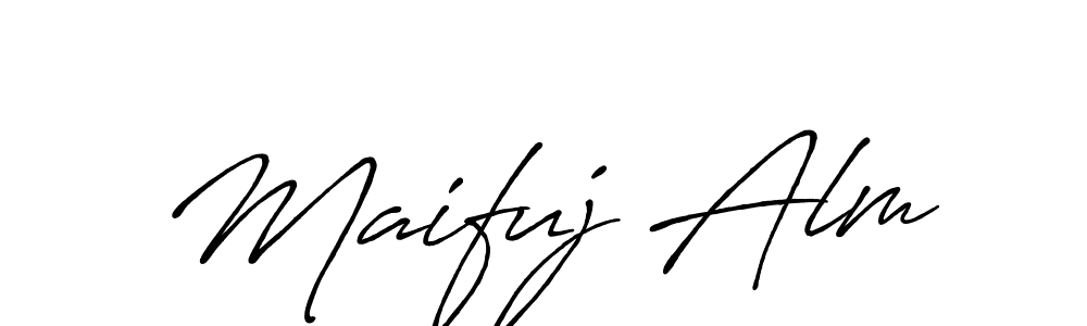 It looks lik you need a new signature style for name Maifuj Alm. Design unique handwritten (Antro_Vectra_Bolder) signature with our free signature maker in just a few clicks. Maifuj Alm signature style 7 images and pictures png