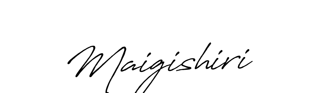 Similarly Antro_Vectra_Bolder is the best handwritten signature design. Signature creator online .You can use it as an online autograph creator for name Maigishiri. Maigishiri signature style 7 images and pictures png