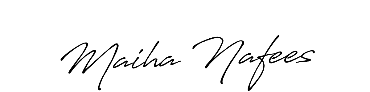 if you are searching for the best signature style for your name Maiha Nafees. so please give up your signature search. here we have designed multiple signature styles  using Antro_Vectra_Bolder. Maiha Nafees signature style 7 images and pictures png